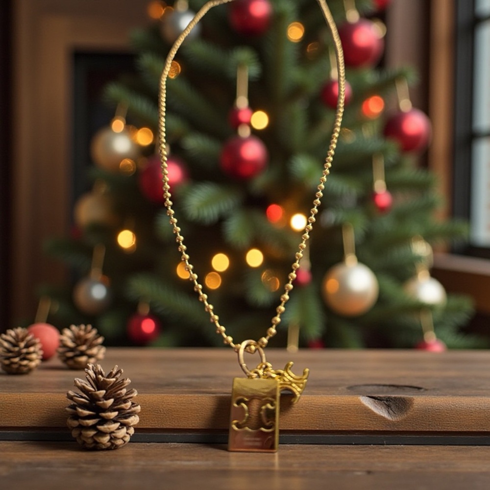 Celine Separables Triomphe Interlock Pendant - image 7